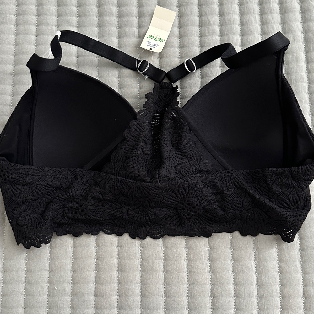 Aerie Real Sunnie Wireless Lace Racerback Bralette - Picture 3 of 4
